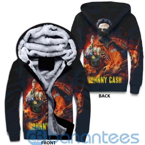 Johnny Cash Thanos Over Print 3D Fleece Zip Hoodie Product Photo