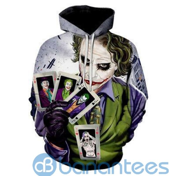 Joker And Cards All Over Printed 3D Hoodie Product Photo