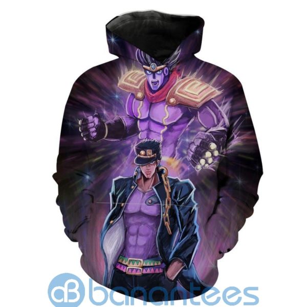 Jotaro Star Platinum Jojo Bizarre Adventure Stand Over Printed 3D Hoodie Product Photo