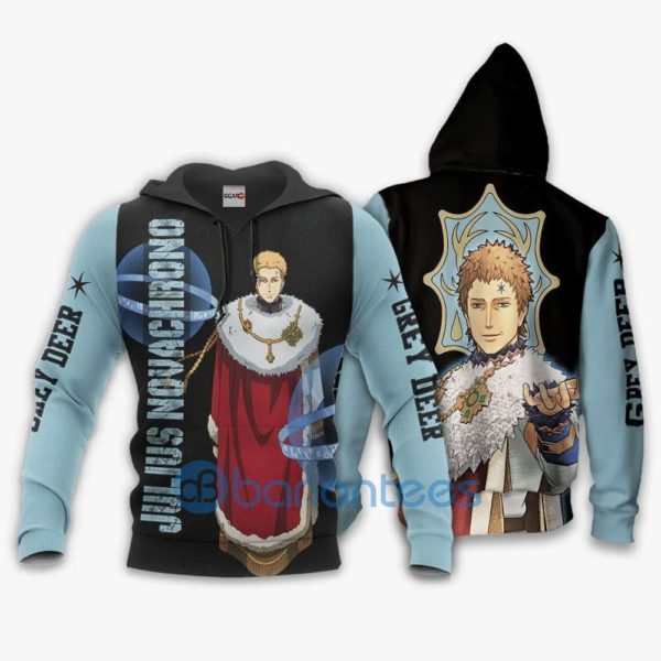 Julius Novachrono Anime Manga Black Clover Grey Deer Full Print 3D Hoodie Product Photo