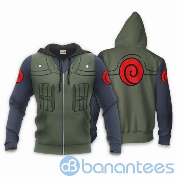 Kakashi Military Naruto Anime Manga Full Print 3D Zip Hoodie Product Photo