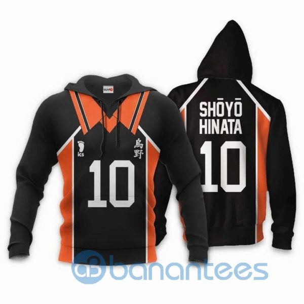 Karasuno Shoyo Hinata Anime Manga Haikyuu Number 10 All Over Printed 3D Hoodie Product Photo