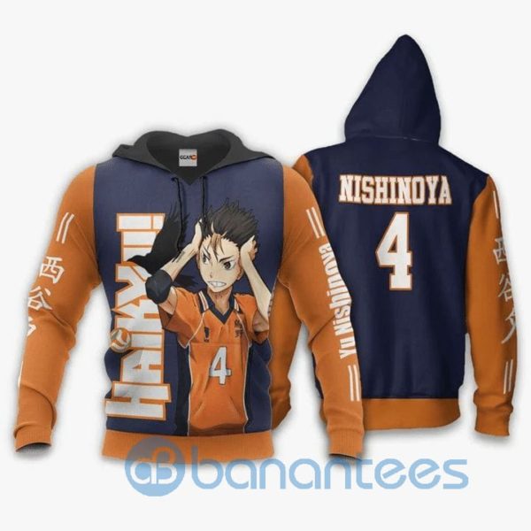 Karasuno Yu Nishinoya Anime Manga Haikyuu 3D Full Printed Hoodie Product Photo