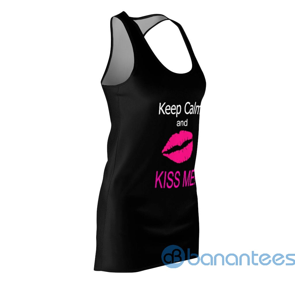 keep-calm-and-kiss-me-pink-lip-black-racerback-dress-for-women-2-VzAyx.jpg Keep Calm And Kiss Me Pink Lip Black Racerback Dress For Women Product Photo