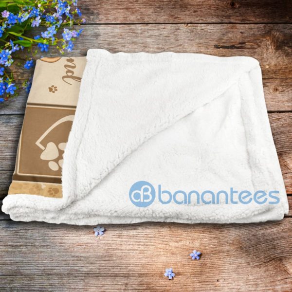 Keep Calm And Love Boxer Sherpa Blanket Product Photo