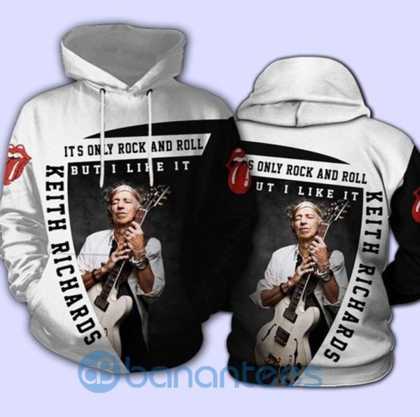 Keith Richards Its Only Rock And Roll But I Like It Full Printed 3D Hoodie Product Photo