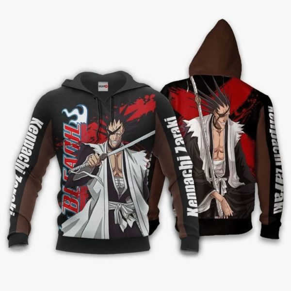 Kenpachi Zaraki Anime Manga Bleach 3D All Over Printed Hoodie Product Photo