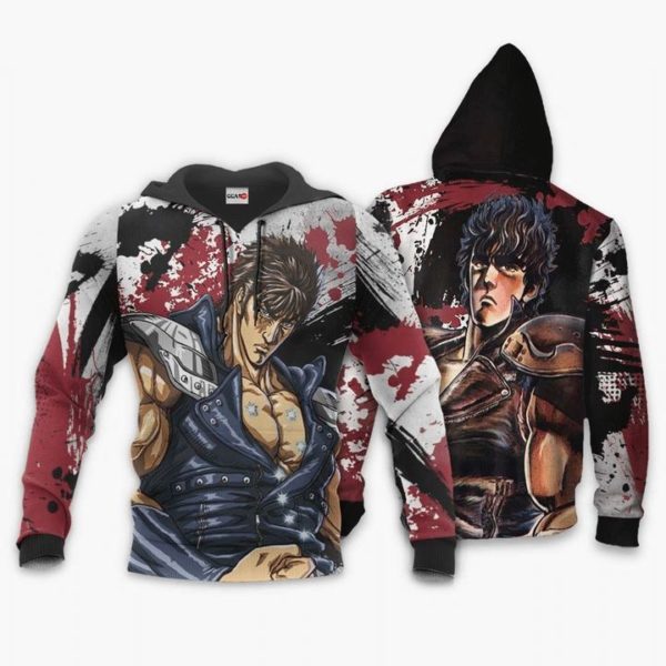 Kenshiro Anime Manga Fist Of The North Star All Over Printed 3D Hoodie Product Photo