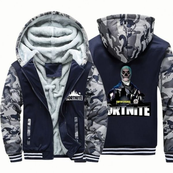 Kids Fortnite Camouflage Over Print 3d Fleece Zip 3 Hoodie Product Photo