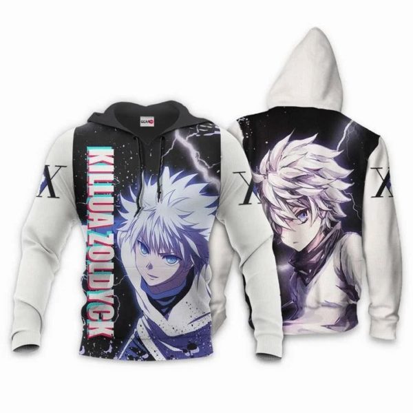 Killua Zoldyck Anime Manga Hunter X Hunter 3D Hoodie Full Printed Product Photo
