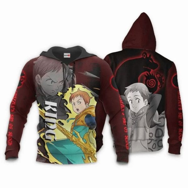 King Anime Manga Seven Deadly Sins Grizzlys Sin Of Sloth 3D Hoodie Product Photo