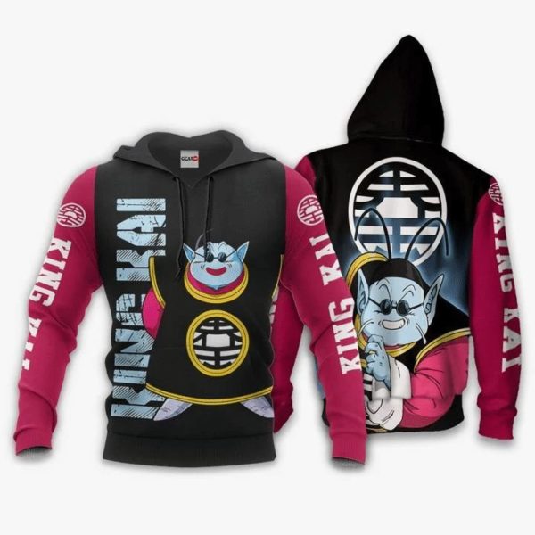 King Kai Anime Manga Dragon Ball All Over Printed 3D Hoodie Product Photo