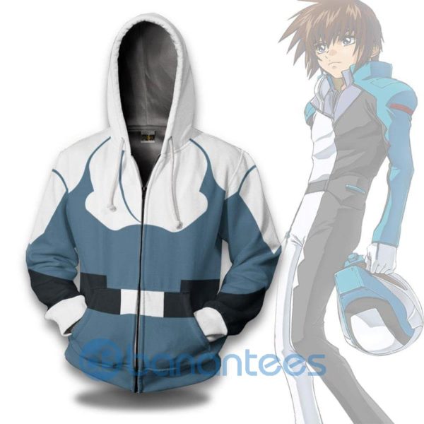 Kira Yamato Mobile Suit Gundam Over Printed 3D Zip Hoodie Product Photo