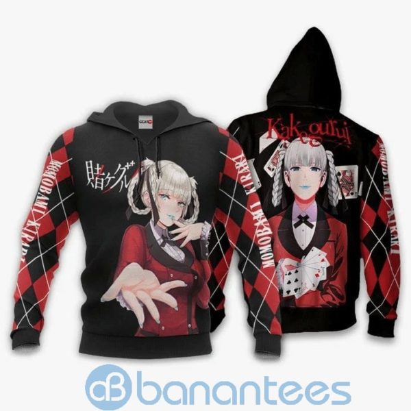 Kirari Momobami Kakegurui Anime Manga Full Printed 3D Hoodie Product Photo