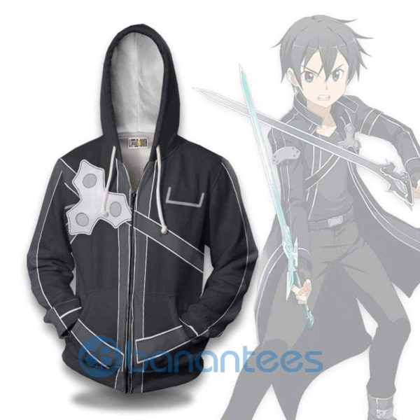 Kirigaya Kazuto Sword Art Online Anime Cosplay Full Printed 3D Hoodie Product Photo