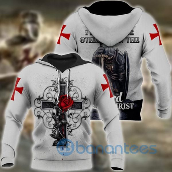 Knight God Jesus Rose All Over Printing 3D Hoodie For Men For Women Product Photo