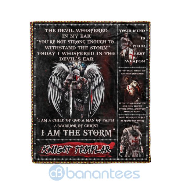 Knight Templar I Am The Storm Fleece Blanket Product Photo
