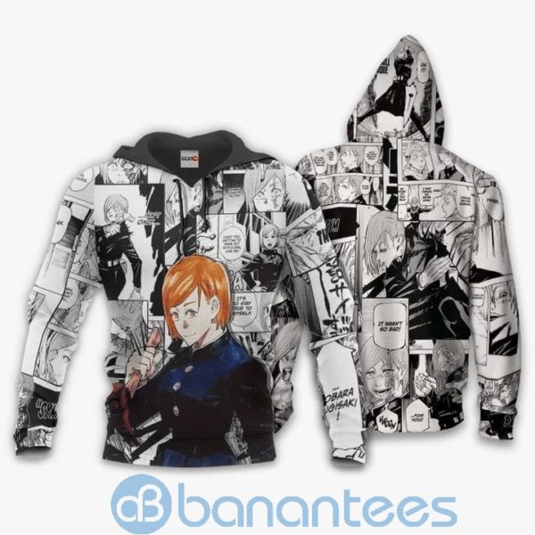 Kugisaki Nobara Anime Manga Jujutsu Kaisen Full Printed 3D Zip Hoodie Product Photo