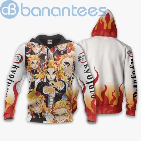 Kyojuro Rengoku Anime Manga Demon Slayer Kimetsu No Yaiba Full Print 3D Hoodie Product Photo