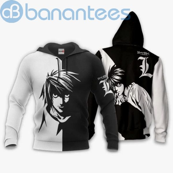 L Lawliet Anime Manga Death Note All Over Printed 3D Hoodie Product Photo