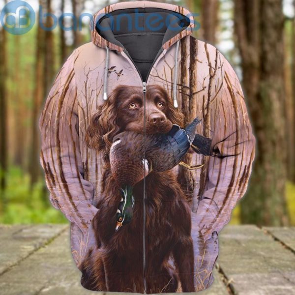 Labrador Dog Duck Hunting Full Printed 3D Zip Hoodie Product Photo