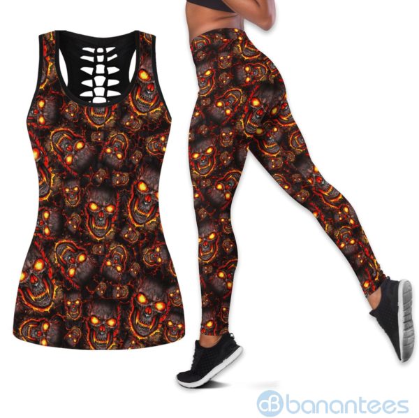 Lava Skulls Hollow Tank And Legging Outfit Product Photo