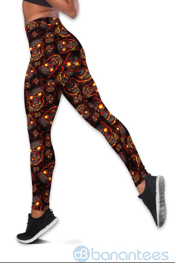 Lava Skulls Hollow Tank And Legging Outfit Product Photo