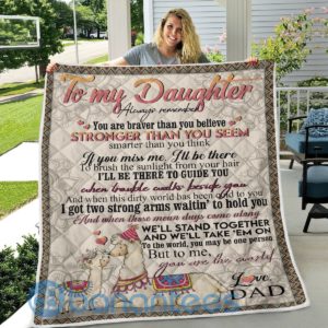 Letter To My Daughter Llama Quilt Blanket Quilt Product Photo