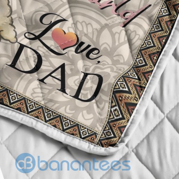 Letter To My Daughter Llama Quilt Blanket Quilt Product Photo