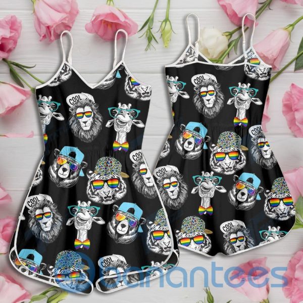 Lgbt Animals With Glassess Rompers For Women Product Photo