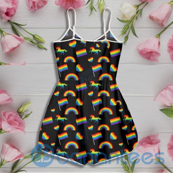 Lgbt Feeling Magical But Also Stabby Rainbow Unicorn Rompers For Women Product Photo