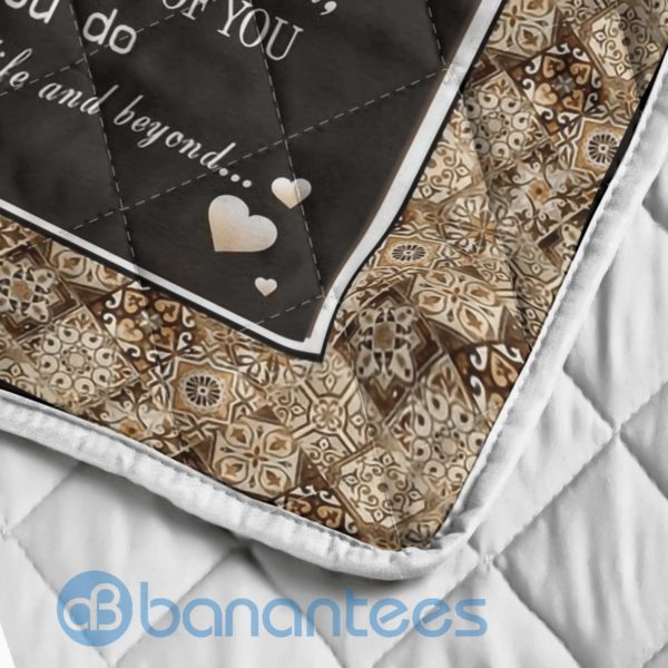 Lion Dad And Daughter Quilt Blanket Product Photo