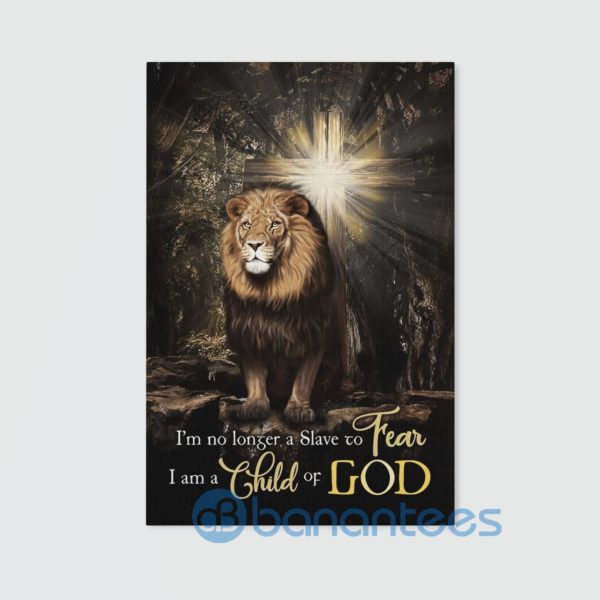 Lion I'm No Longer A Slave To Fear Wall Art Canvas Product Photo