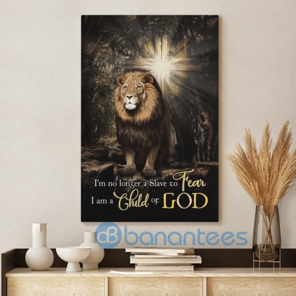 Lion I'm No Longer A Slave To Fear Wall Art Canvas Product Photo