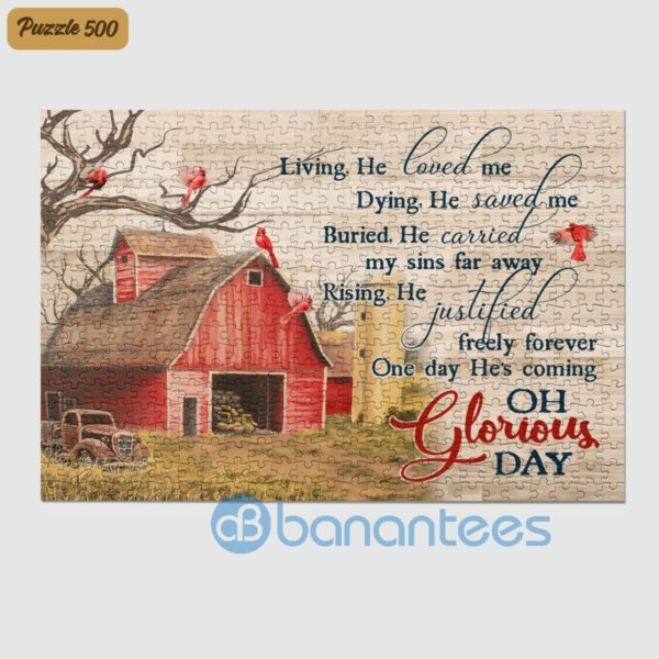 Living He Loved Me Oh Glorious Day Jesus Christ Wall Art Canvas Product Photo