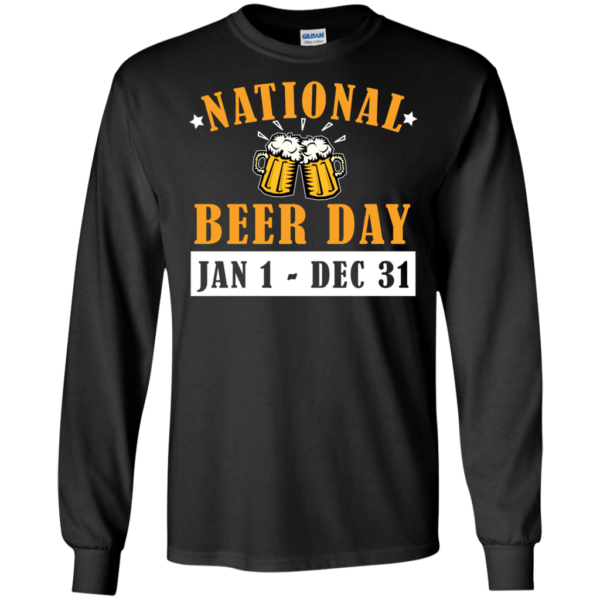 National Beer Day Beer Lover T Shirt Hoodie Long Sleeve Product Photo