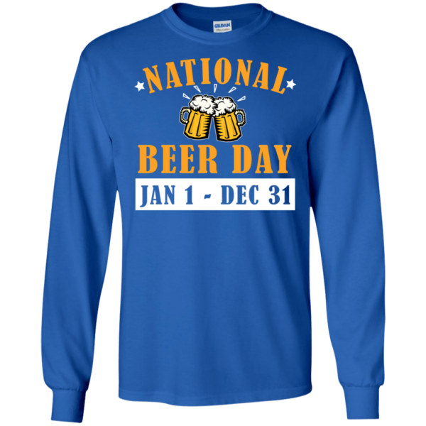 National Beer Day Beer Lover T Shirt Hoodie Long Sleeve Product Photo