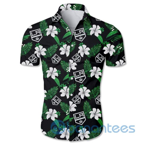 Los Angeles Kings Floral Short Sleeves Hawaiian Shirt Product Photo