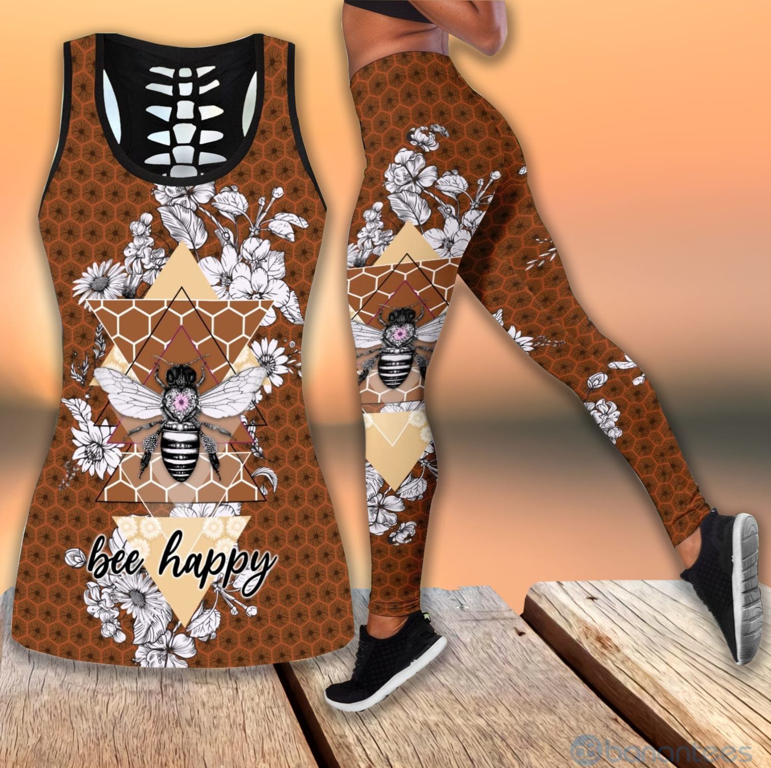 love-bee-bee-happy-hollow-tank-top-legging-set-outfit-1-pxVkj.jpg Love Bee Bee Happy Hollow Tank Top Legging Set Outfit Product Photo