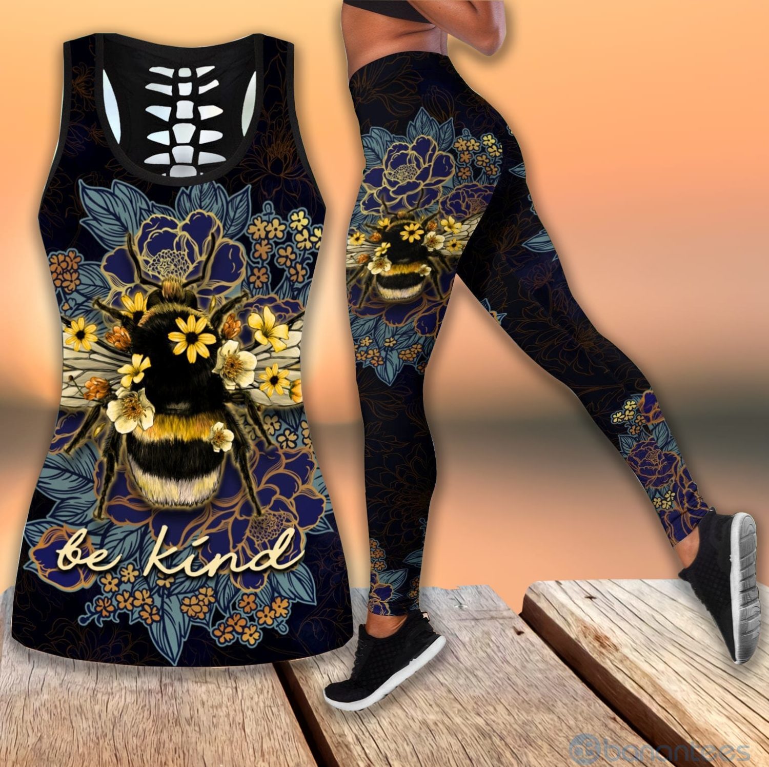 love-bee-bee-kind-hollow-tank-top-legging-set-outfit-1-rd7SA.jpg Love Bee Bee Kind Hollow Tank Top Legging Set Outfit Product Photo