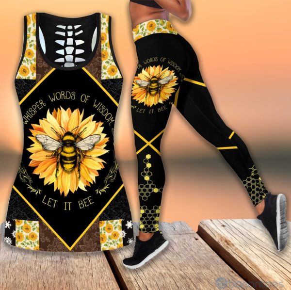 Love Bee Tank Top Legging Set Outfit Product Photo