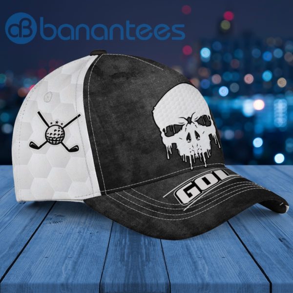 Love Golf Skull Black White Snakebitte Cap Hat Product Photo