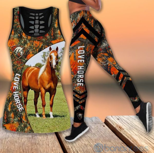 Love Horse Tank Top Legging Set Outfit Product Photo