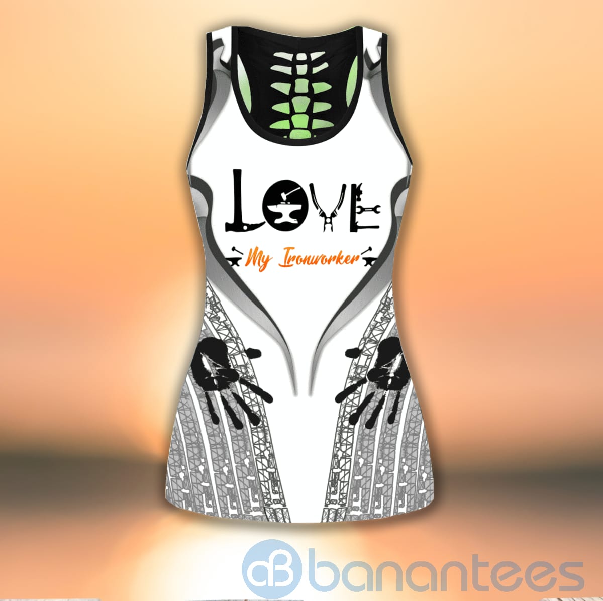 love-my-ironworker-hollow-tank-and-legging-outfit-2-IYKnA.jpg Love My Ironworker Hollow Tank And Legging Outfit Product Photo