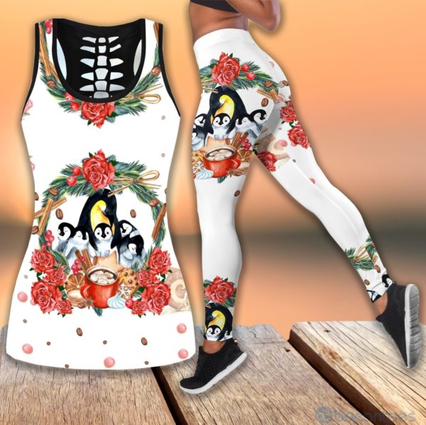 Lovely Penguin Tank Top Legging Set Outfit Product Photo