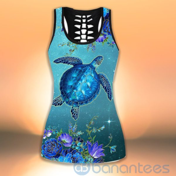 Lovely Turle Tank Top Legging Set Outfit Product Photo