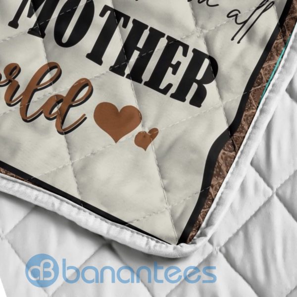 Loving Mom I Love You, Bear Quilt Blanket Product Photo