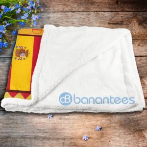 Madrid Spain Art Design Sherpa Blanket Product Photo
