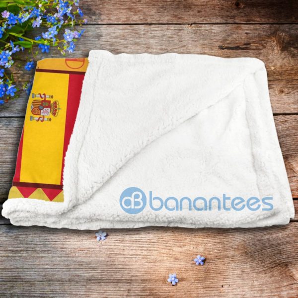 Madrid Spain Art Design Sherpa Blanket Product Photo