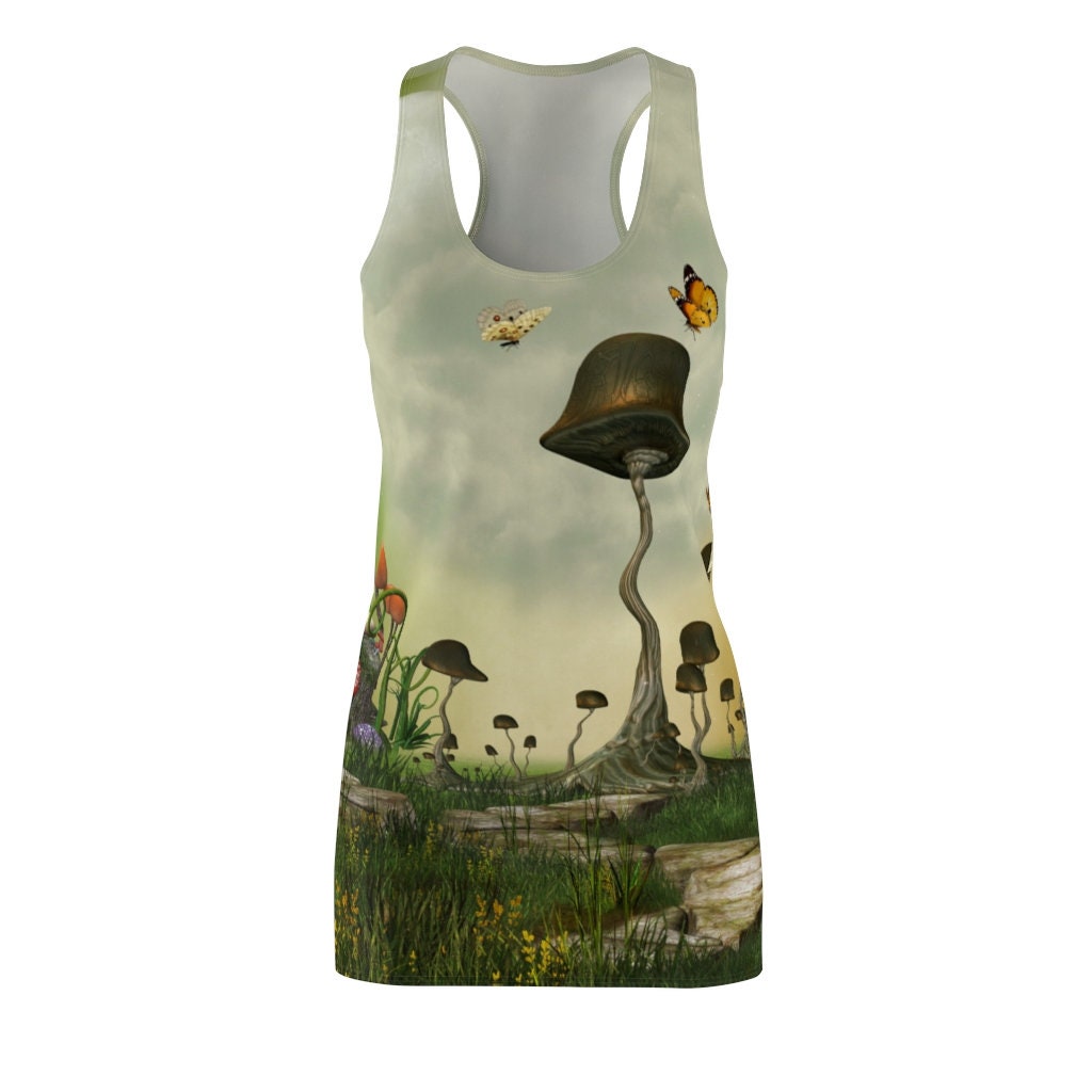 magical-shroomz-forest-mushroom-forest-racerback-dress-for-women-1-0KCmh.jpg Magical Shroom'z Forest Mushroom Forest Racerback Dress For Women Product Photo